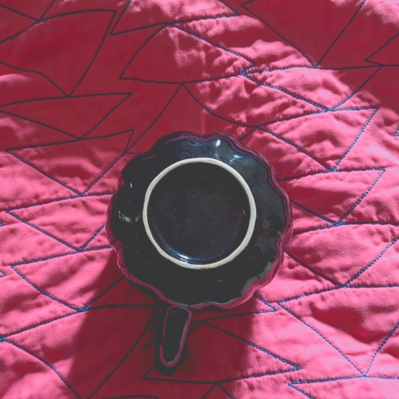 Anthropologie Iridescent Black Pumpkin Mug//GUC// comes with free painting - Picture 7 of 9